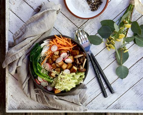 Why this recipe ingredients you can use cooking process for your own version of buddha's delight. Tofu Buddha Bowl With Miso Dressing| Simmer + Sauce