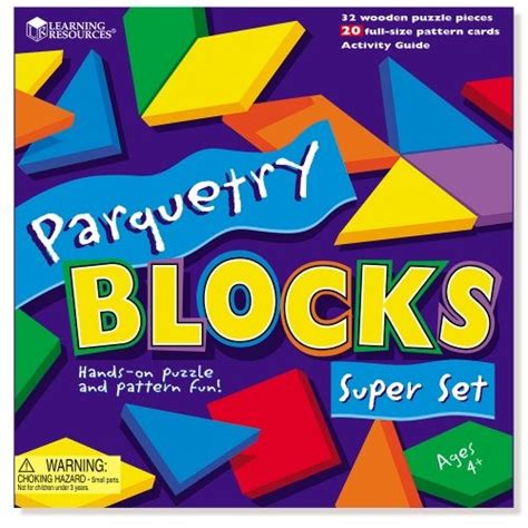 Learning Resources Parquetry Blocks And 20 Pattern Cards Buy Online