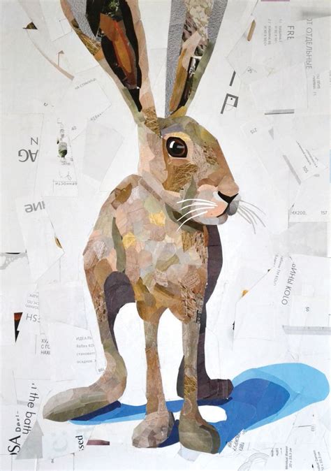 Hare Collage By Julia Panteleeva Collage Art Art Moose Art