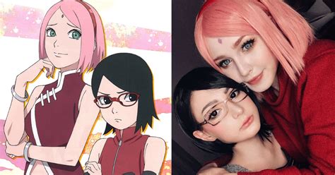Naruto Cosplay De Sakura Y Su Hija Sarada Se Hace Viral
