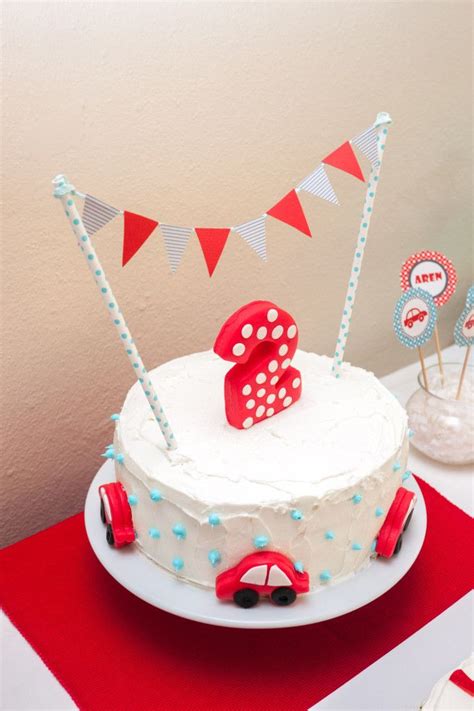 Invite the grandparents over for cake and 1 decade ago. Cars Themed 2nd Birthday Party for Aren | 2nd birthday ...