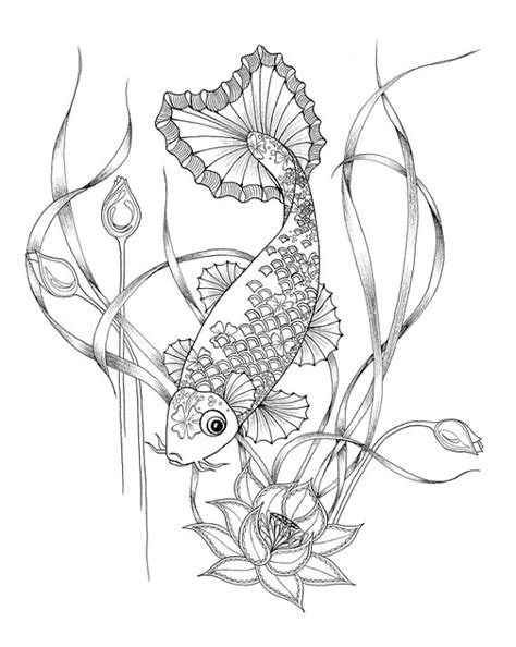 Select from 35970 printable coloring pages of cartoons, animals, nature, bible and many more. Koi Fish Coloring Page at GetColorings.com | Free ...