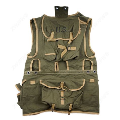 Ww2 Us Army D Day Invasion Ranger Assuault Vest Army Green Size Xl Ebay