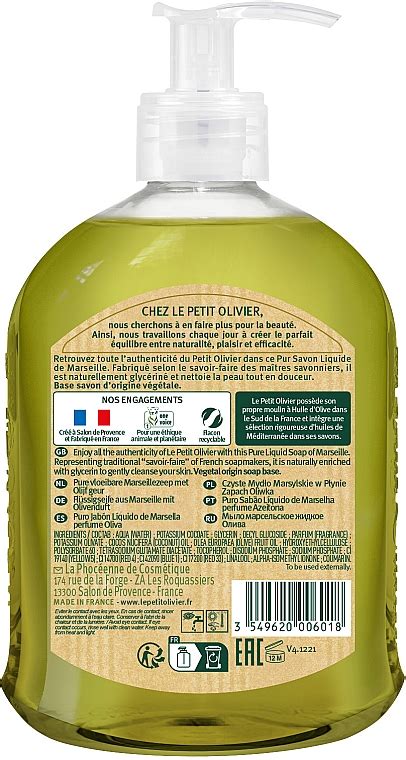 Le Petit Olivier Pure Liquid Traditional Marseille Soap Olive Jab N L Quido De Marsella Con