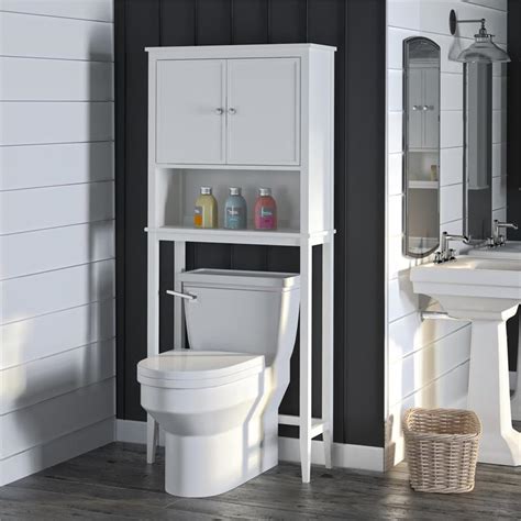 See low price in cart. SystemBuild Franklin Over the Toilet Storage Cabinet in ...