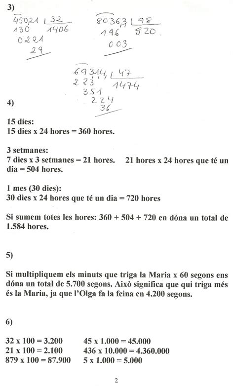 Problemes Matemàtiques 4t Primària