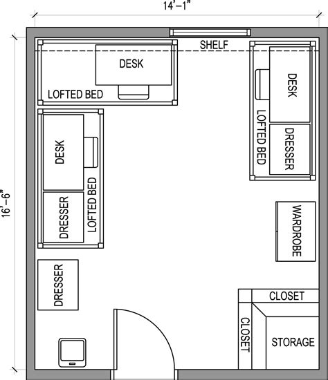 We like them, maybe you were too. This is my blueprint for my dorm room. | Floor plans, Loft ...