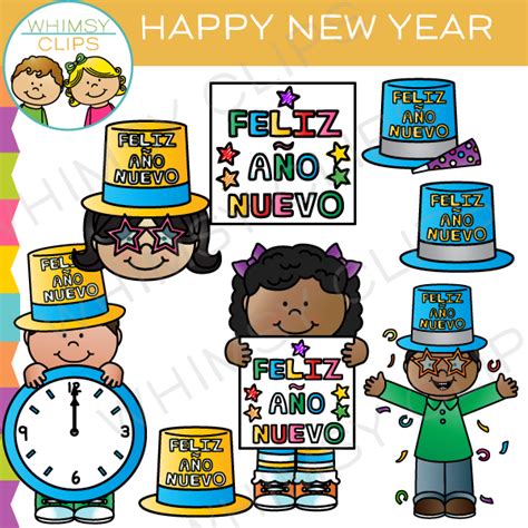 Happy New Year Clip Art Images And Illustrations Whimsy Clips