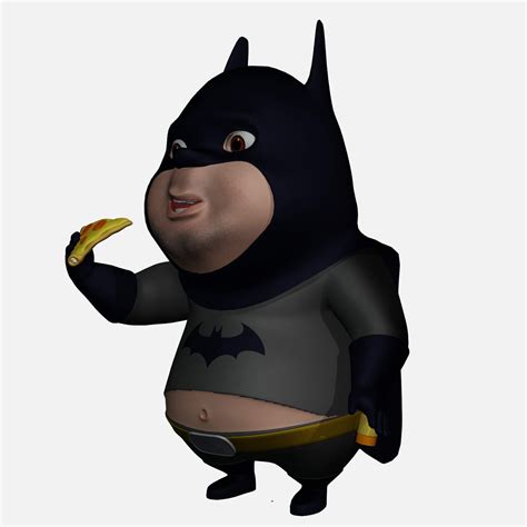 Fat Batman 3d Model By 3dbowl