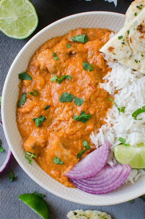 Butter chicken simmers in a buttery tomato sauce and is punctuated by several special spices and herbs. Restaurant-Style Indian Butter Chicken Masala Curry Recipe ...
