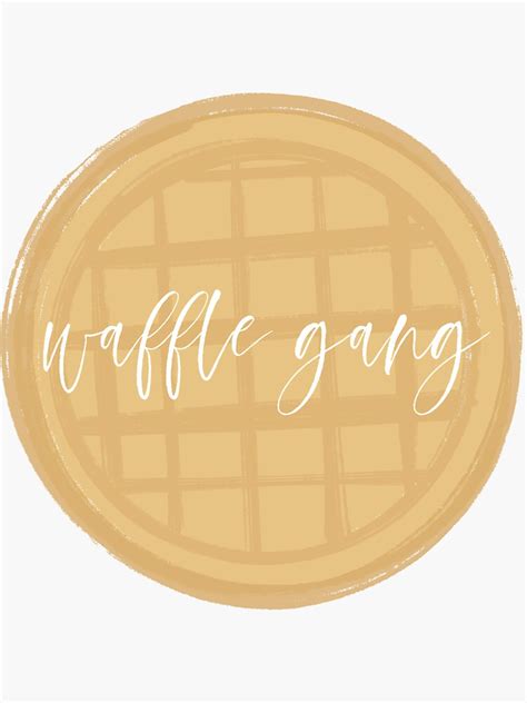 Waffle Gang Sticker By Ripcaesar Redbubble
