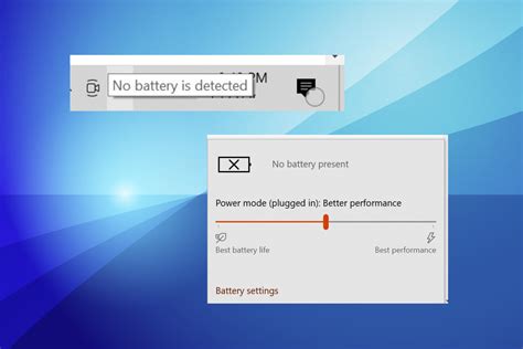 5 Ways To Fix No Battery Is Detected On Windows 10