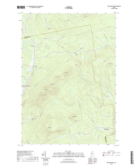 Mytopo New Vineyard Maine Usgs Quad Topo Map