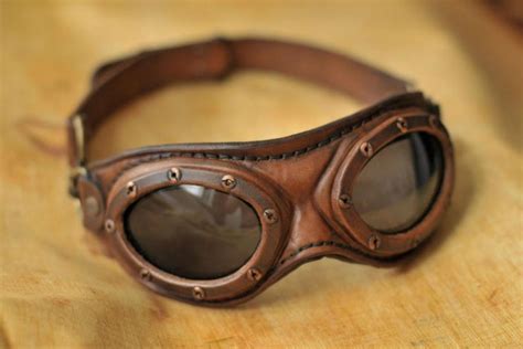 Maybe you would like to learn more about one of these? Steampunk aviator goggles by DenBow on DeviantArt