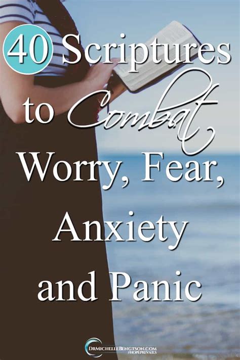 Your Rx 40 Scriptures To Combat Worry Fear Anxiety And Panic Dr