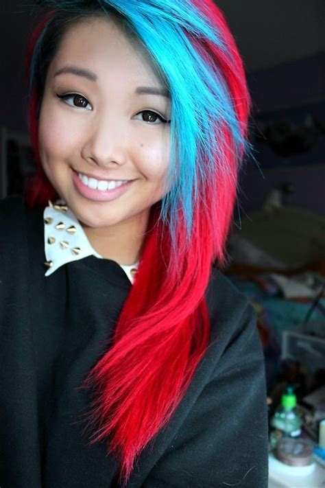 Pin By Amber West On Hair Blue And Red Hair Bright Hair Turquoise