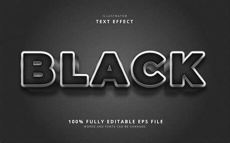 Premium Vector Black Text Effect