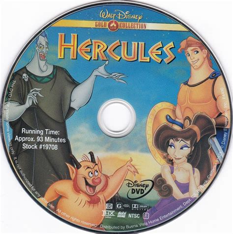 Disney Hercules Dvd Gold Collection Rated G Disc Only Ebay
