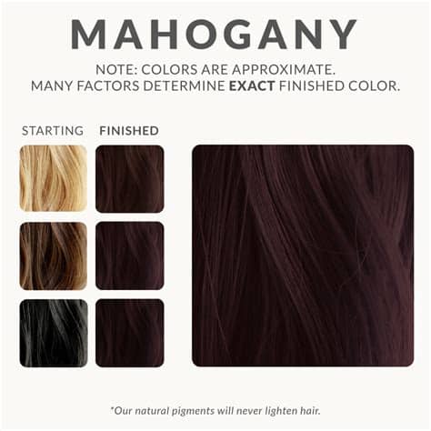 I have found a wide range of beautiful auburn hair colors and it is up to you to choose whether to go for a deep shade or a subtle highlight. Mahogany Henna Hair Dye - Henna Color Lab® - Henna Hair Dye