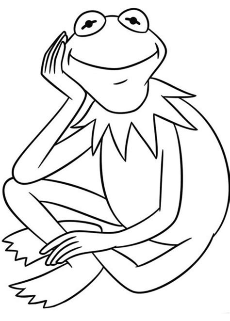 Kermit The Frog Coloring Pages Coloring Home