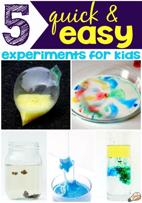 Quick Science Experiments Easy Science Experiments Science