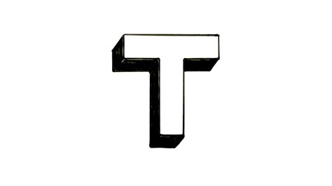 How To Draw The Letter T In 3d Youtube