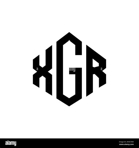 Diseño De Logotipo De Letra Xgr Con Forma De Polígono Xgr Polígono Y