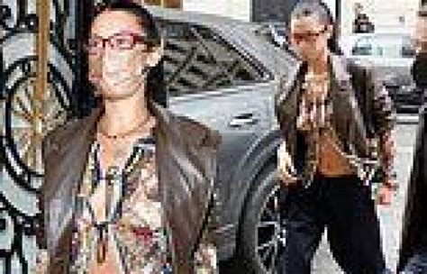 Braless Bella Hadid Leaves Nothing To The Imagination In Paris