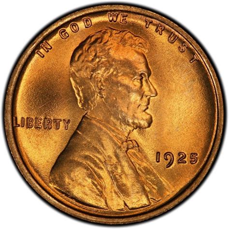 1925 Lincoln Wheat Pennies Values And Prices Past Sales