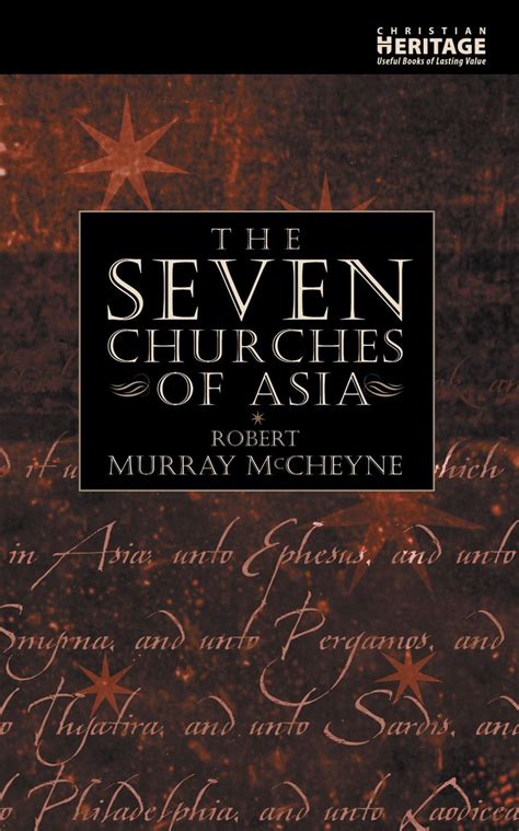 The Seven Churches Of Asia By R M Mccheyne Christian Focus Publications