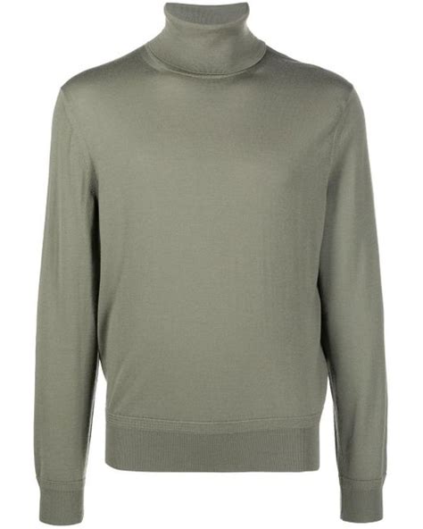 Tom Ford Roll Neck Wool Jumper In Green For Men Lyst
