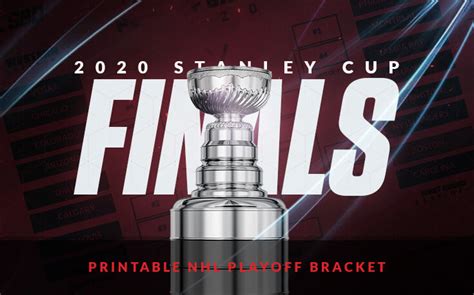 Printable 2020 Nhl Stanley Cup Playoffs Bracket