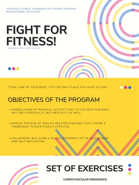 Physical Fitness Program Pdf Physical Fitness Medical Specialties