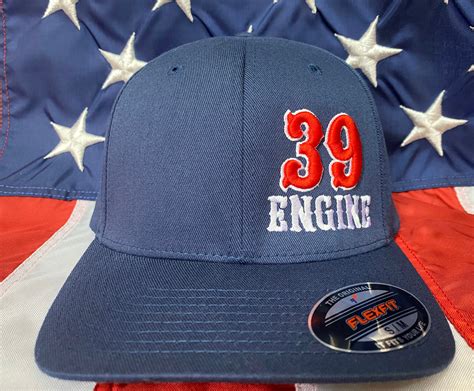 Free Personalization Side Panel 3d Numbers Firefighter Engine Hat