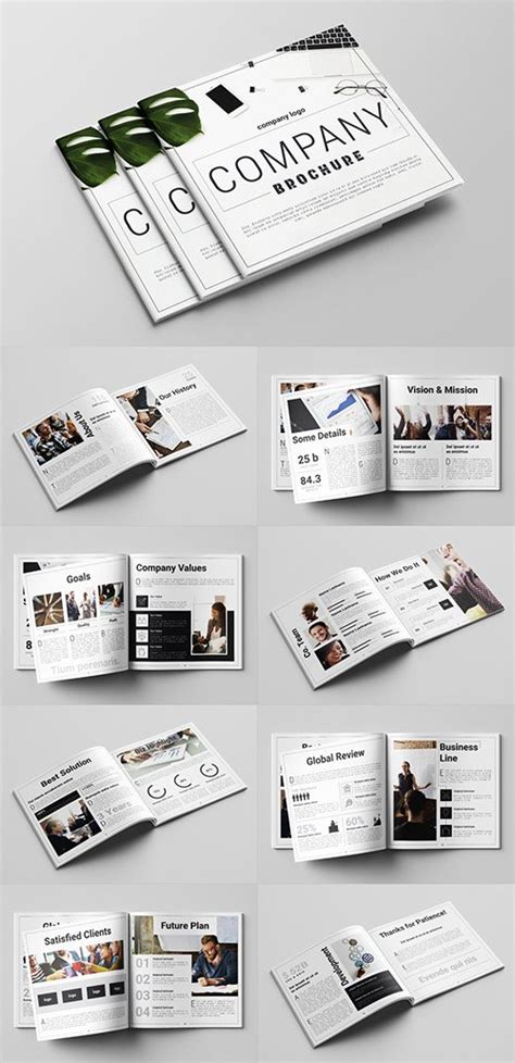Download Company Profile Layout with Gray Accents - Brochure ...