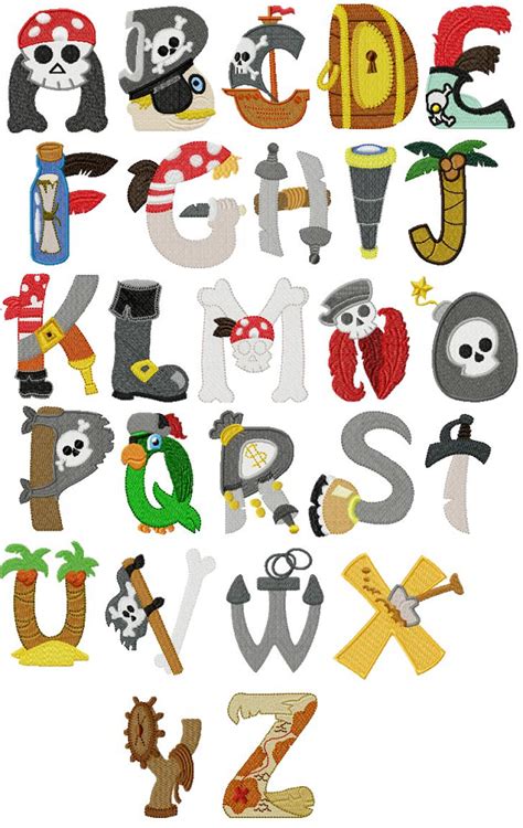 Alphabet Pirate Deco Pirate Pirate Day Pirate Birthday Pirate Theme