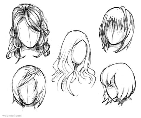 Draw Anime Female Hair By Styrbjorna 19 - Full Image