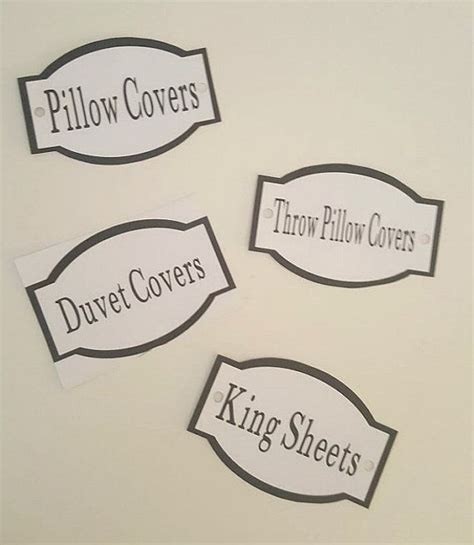 Download These Printable Bathroom And Linen Closet Labels To Get Your
