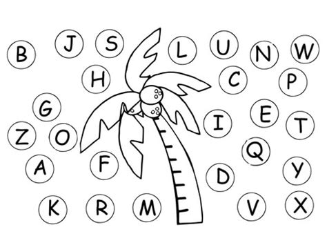 Peppa pig printable coloring pages. Chicka Chicka Boom Boom Letter Cover Up coloring page ...
