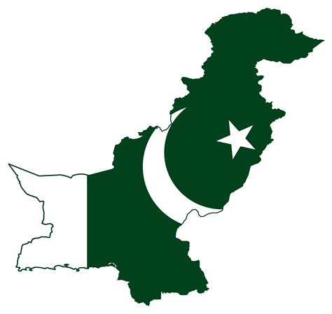 Grande Mapa De La Bandera De Pakistán Pakistán Asia Mapas Del Mundo