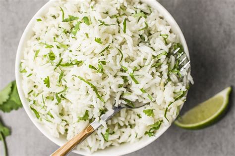 If you do eat white rice, have it with vegetables or another source of fiber, as well as protein, both of which can help mitigate the effects of the white rice on your blood sugar and help you feel full for complete human performance: Cilantro Lime Basmati Rice | Chipotle Copycat Recipe
