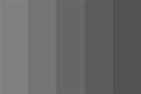 5 Shades Of Grey Or Gray Color Palette