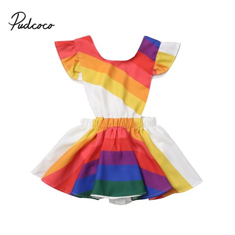 2018 Brand New 1 5y Cute Toddler Kids Baby Girl Summer Romper Dress