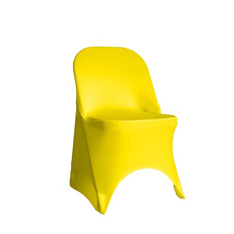 Stretch Spandex Folding Chair Cover Yellow Your Chair Covers Inc