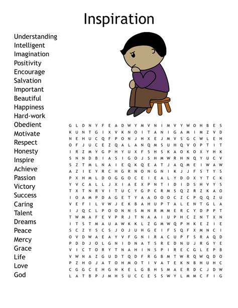 Inspiration Word Search Wordmint