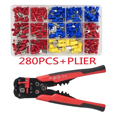 280pcs Electrical Assorted Insulated Wire Cable Terminal Crimp