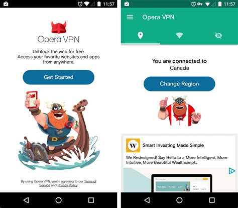 A free utility app, opera free vpn functions by blocking advertisement trackers and allows users to change their virtual location with ease. Opera's dedicated VPN app is now available on Android ...