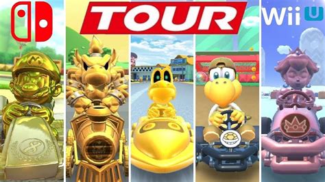 All Gold Characters In Mario Kart Youtube
