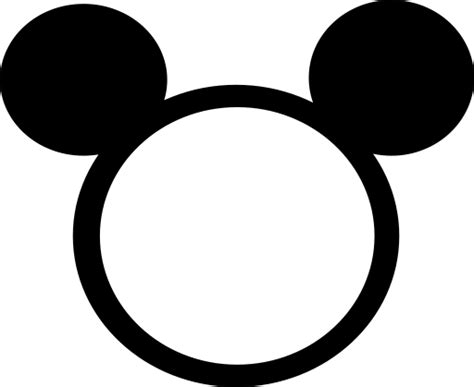 Mickey Mouse Head And Ears Mickey Mouse Head Svg Transparent Png Images