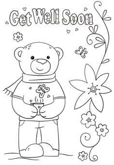 Funny get well coloring pages. Printable Get Well Cards for Kids to Color | sunday school ...